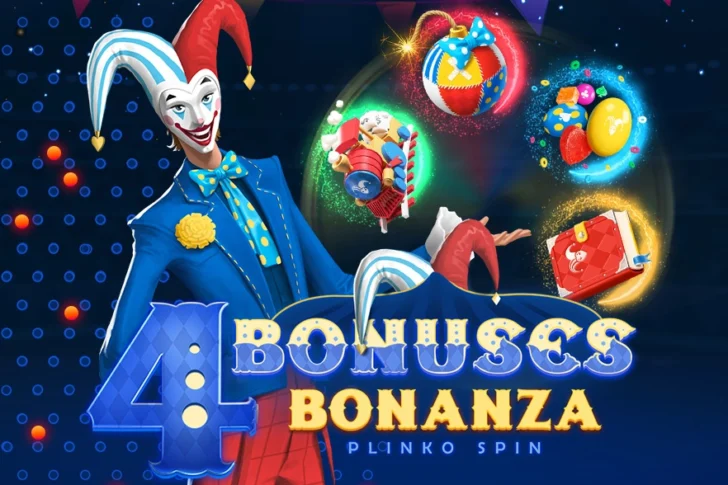 4 Bonuses Bonanza – Plinko Spin